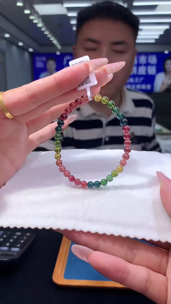 手链未镶嵌碧玺老料碧玺单圈5x（多样性发一）