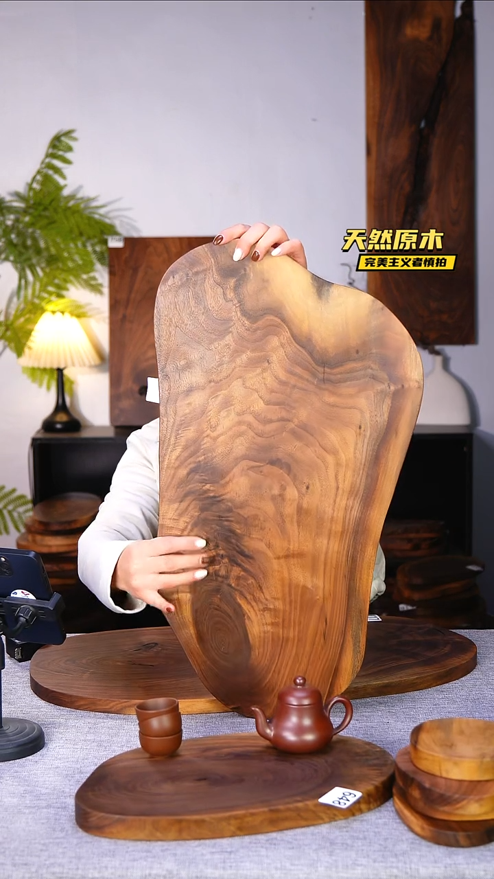 木北美黑胡桃原木.干裂疤结不属于商品质量问题完美主义者慎拍