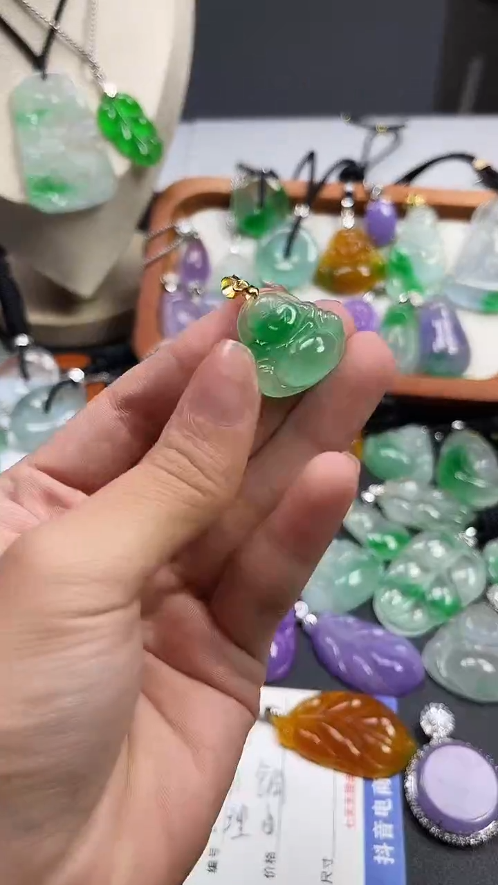 颈饰未镶嵌翡翠  所见即所得 一图一物