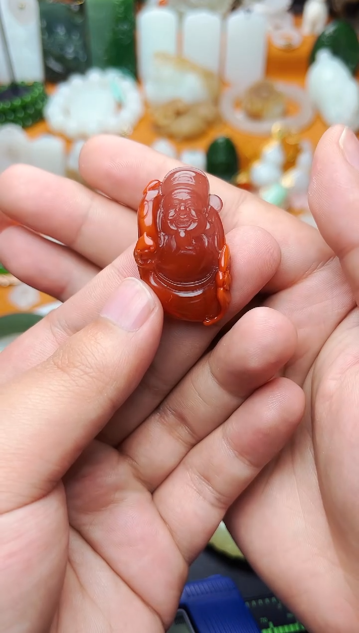 【闪购商品】南红玛瑙颈饰未镶嵌财神 01