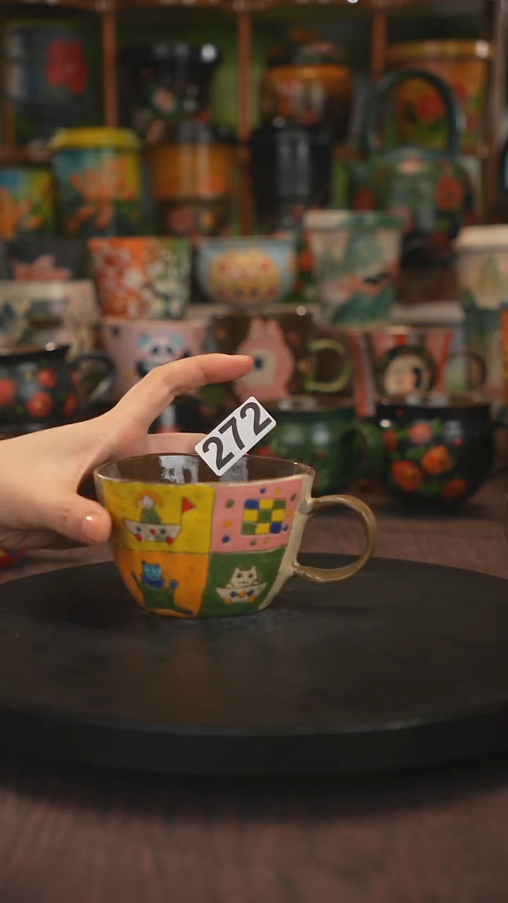 紫砂油画手绘釉下彩272