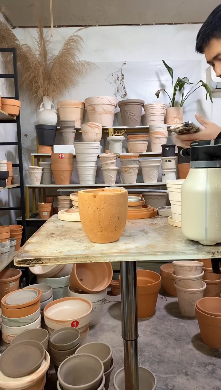 瑕疵无售后13.5*14红陶 1盆无托