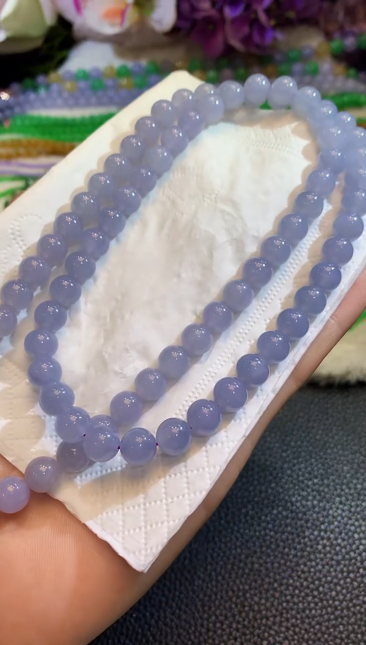 项链未镶嵌翡翠大**?c58 紫货有一定色差