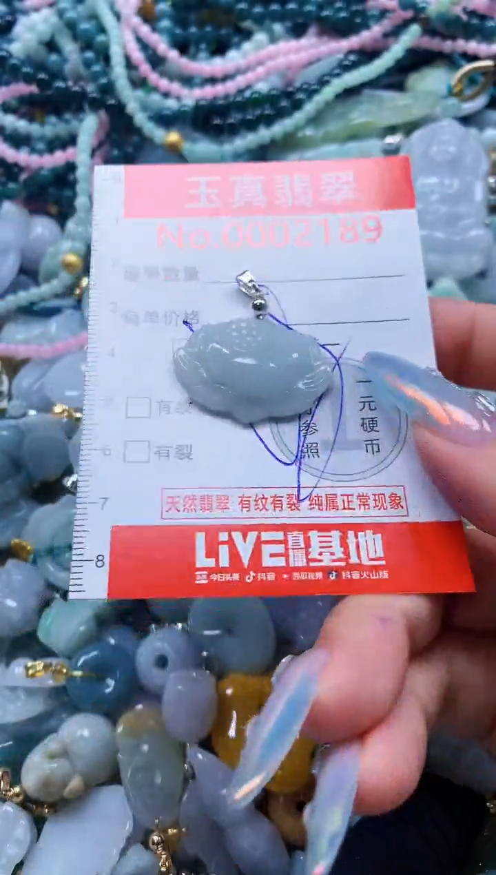 翡翠未镶嵌吊坠(不含链)2189