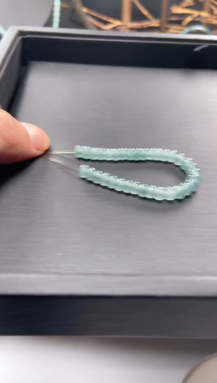 【闪购商品】翡翠手链未镶嵌多样性发货算盘珠白钢