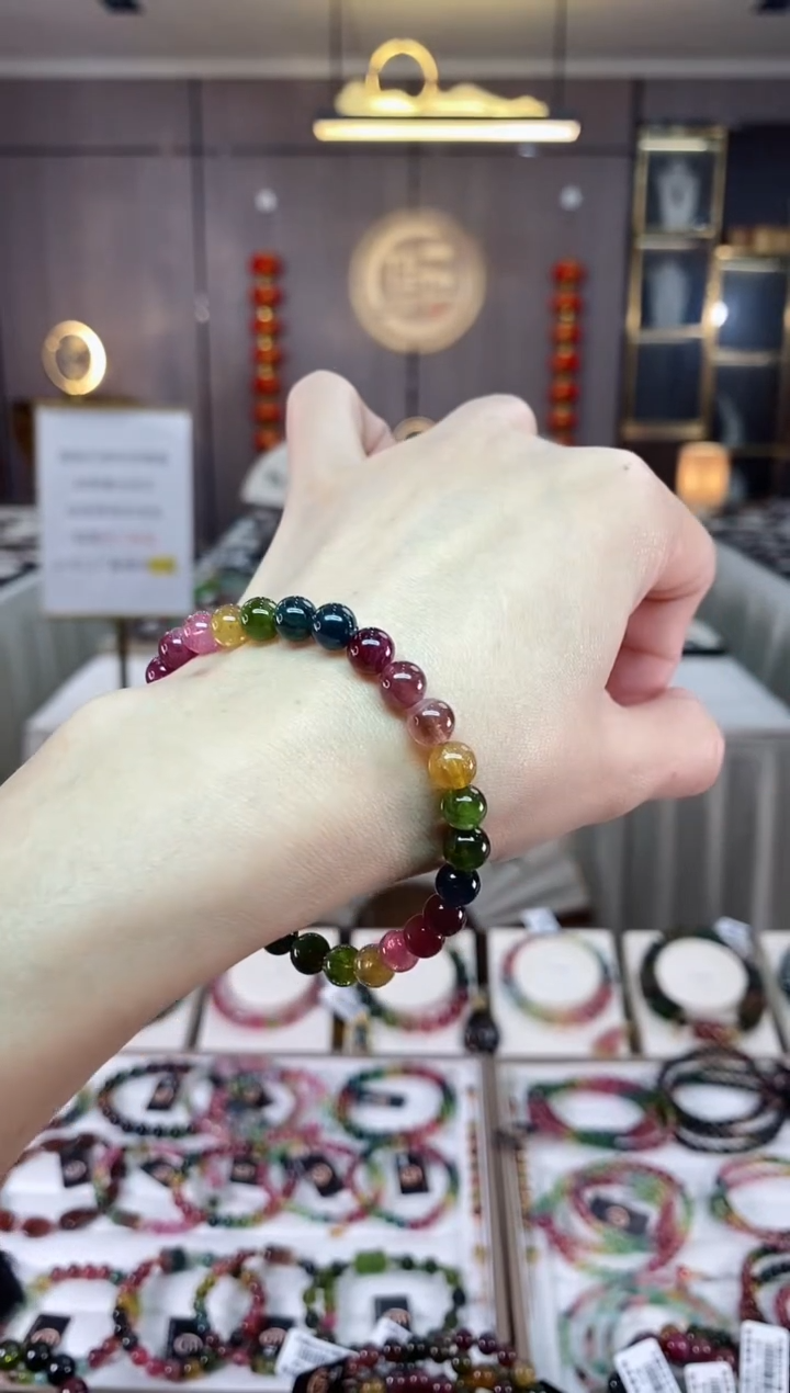 【闪购商品】碧玺单圈手串6mm+未镶嵌（多样性发一条）hon