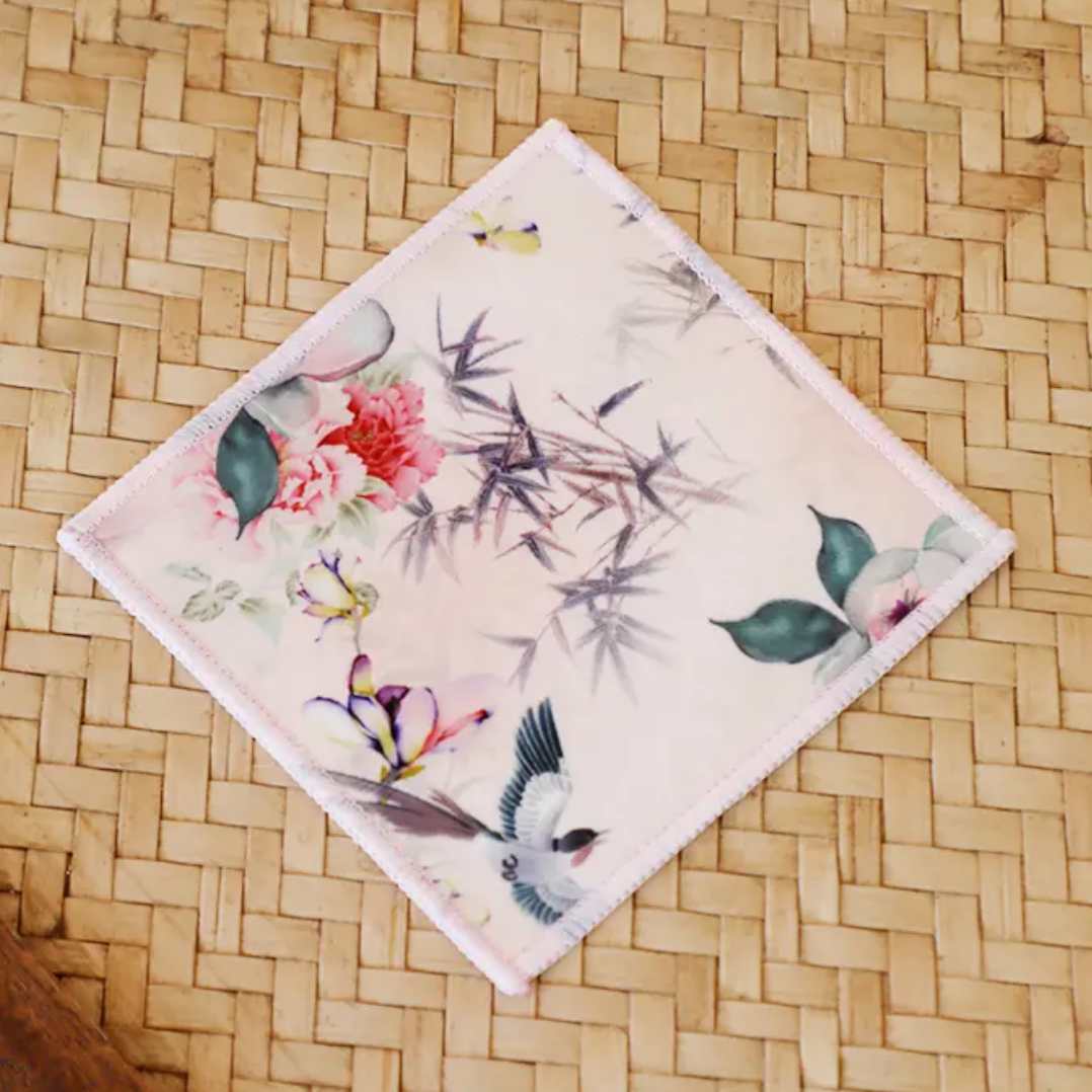 【半闲】 | 粉皮莺歌燕舞吸水壶垫杯垫