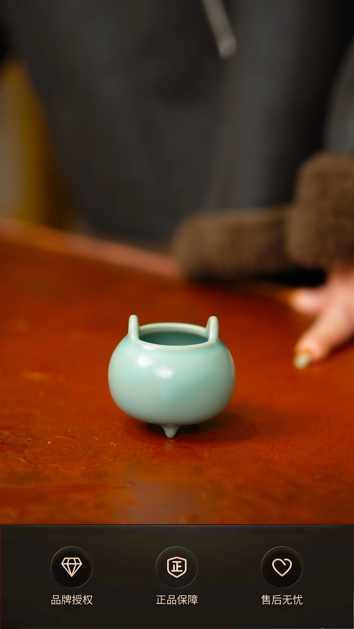 其他仿古支钉迷你胖香炉不完美 简装