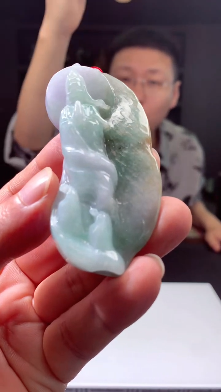 定制翡翠未镶嵌1015hn-毛货挂件25