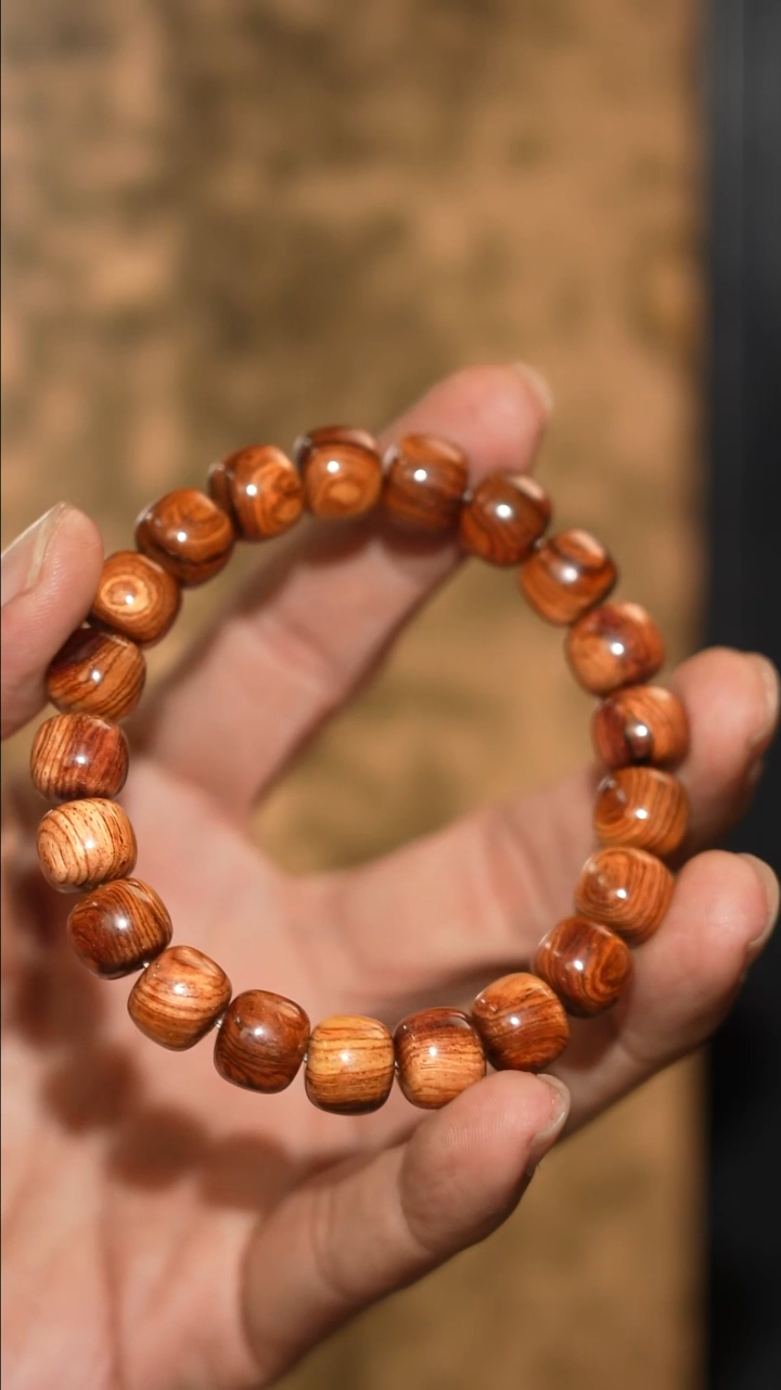 吊坠黄花梨/降香黄檀海南黄花梨老糠梨11mm老型单圈