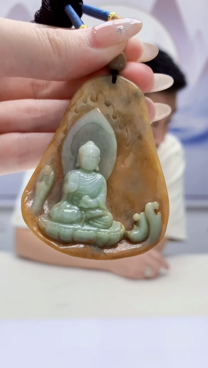 定制翡翠未镶嵌5028jw-毛货挂件60