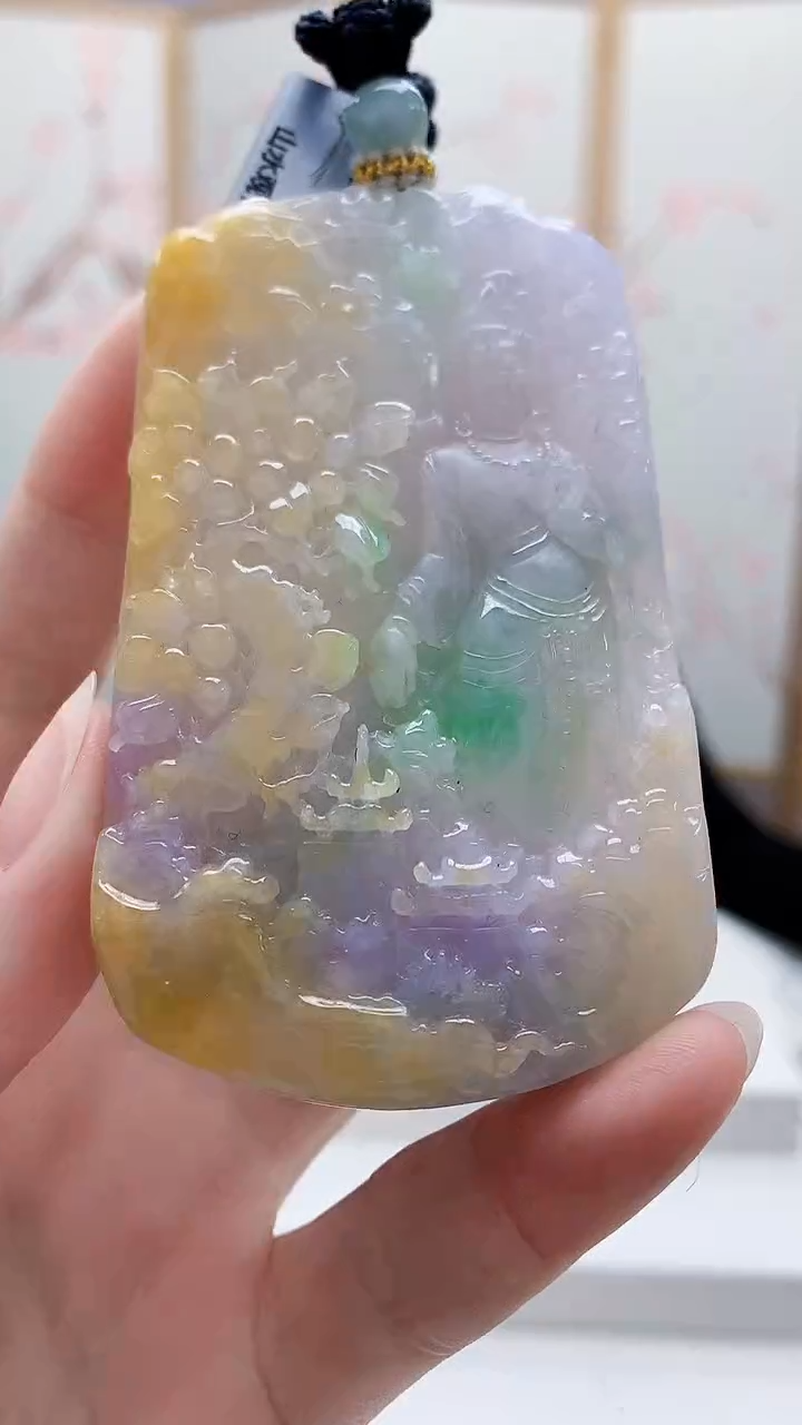 未镶嵌定制翡翠5160ry-毛货挂件72