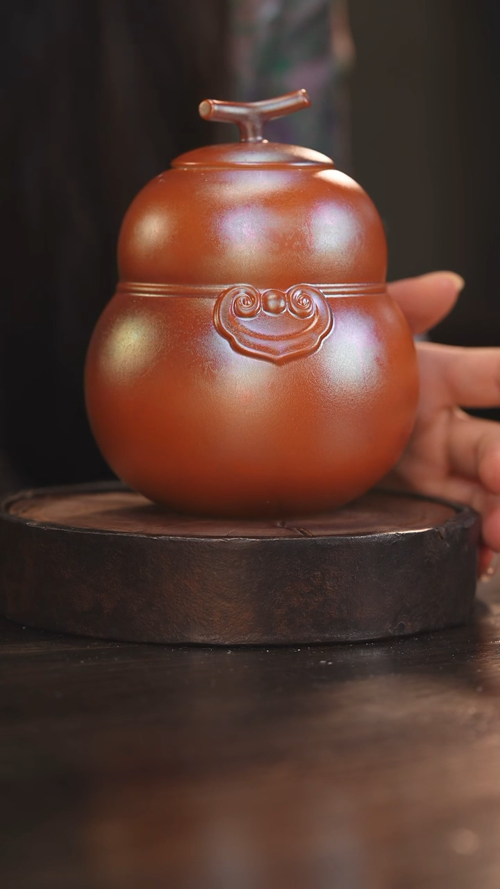 【闪购商品】杯27柴房陶瓷丨金红茶叶罐