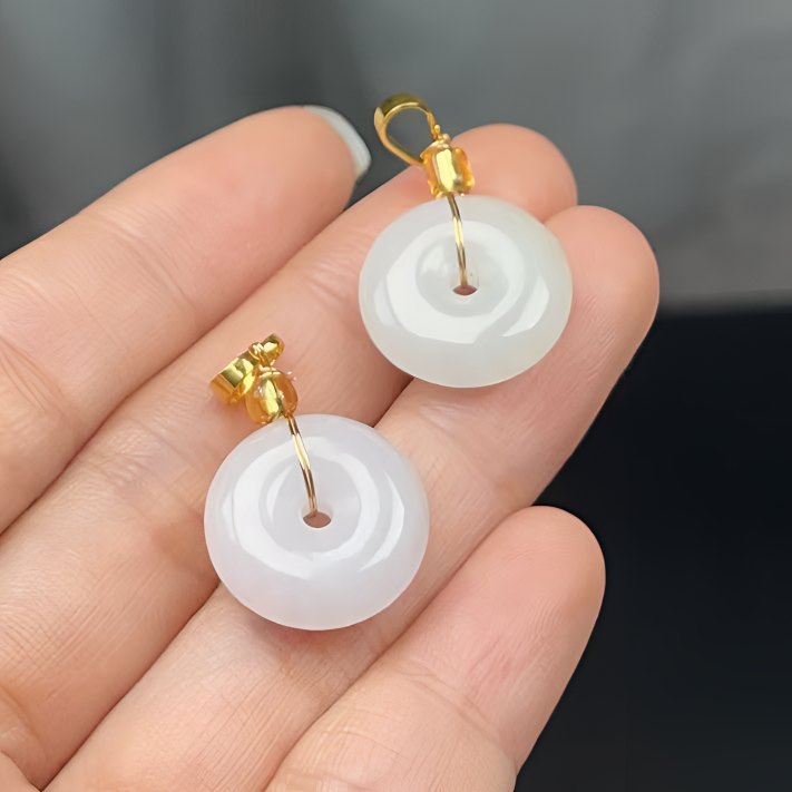 官网正品天然A货翡翠平安扣吊坠时尚冰润款平安扣一个，多样性发