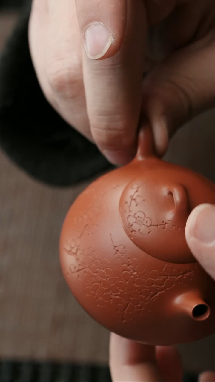 【闪购商品】紫砂茶壶五堂 冬心权（空香沾手）-刻