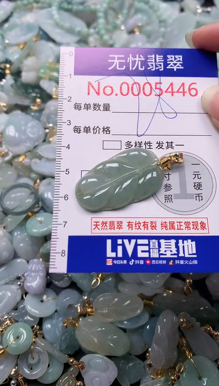 吊坠(不含链)未镶嵌翡翠5446