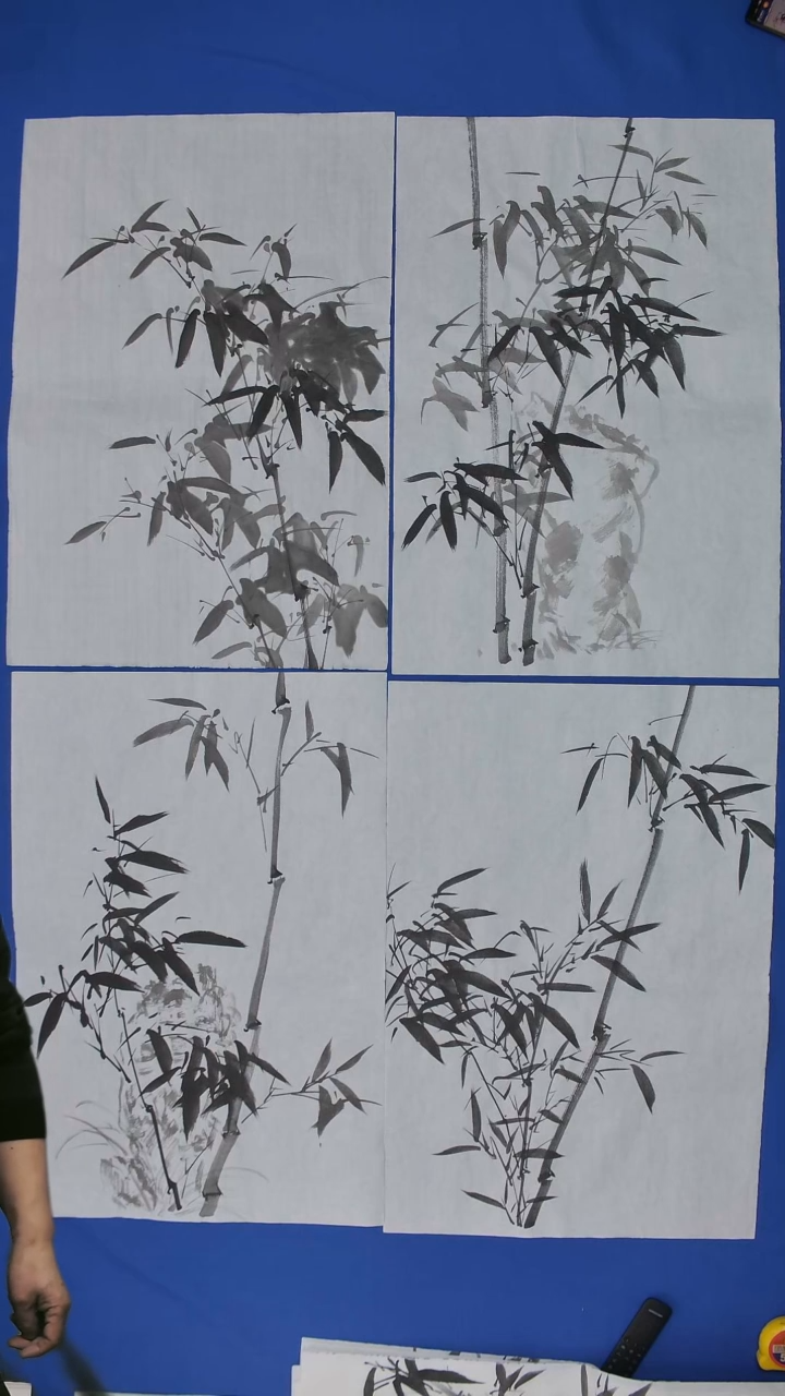 【闪购商品】国画刘啸老师国画竹子 四尺三裁