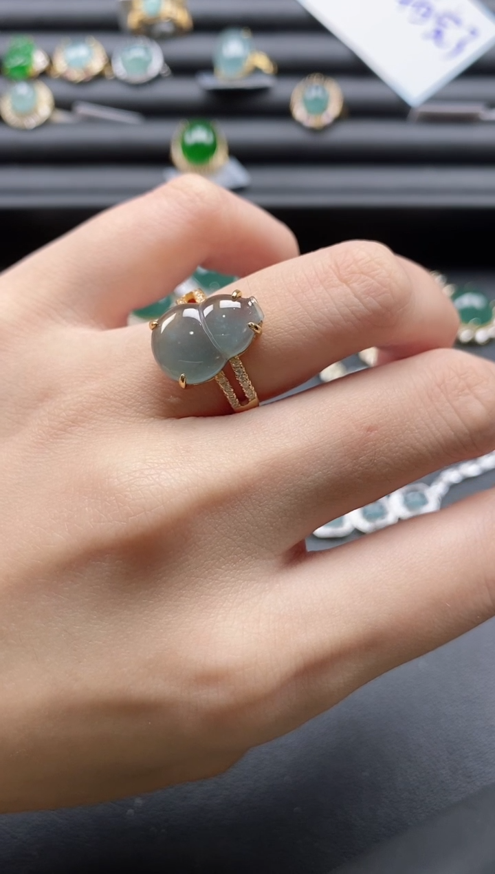 【闪购商品】翡翠戒指银S925镶嵌51151