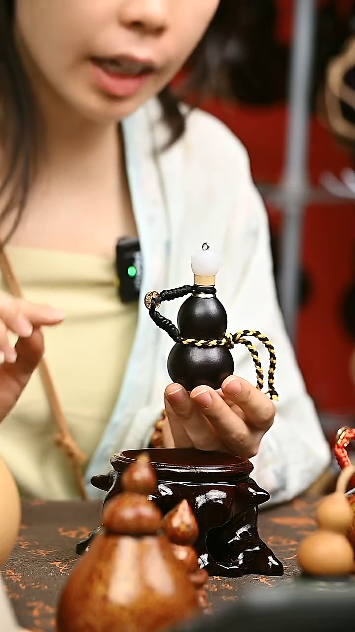 紫黑色 中药煮色 开口小葫芦