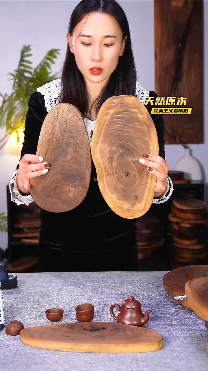 木北美黑胡桃原木.干裂疤结不属于商品质量问题完美主义者慎拍