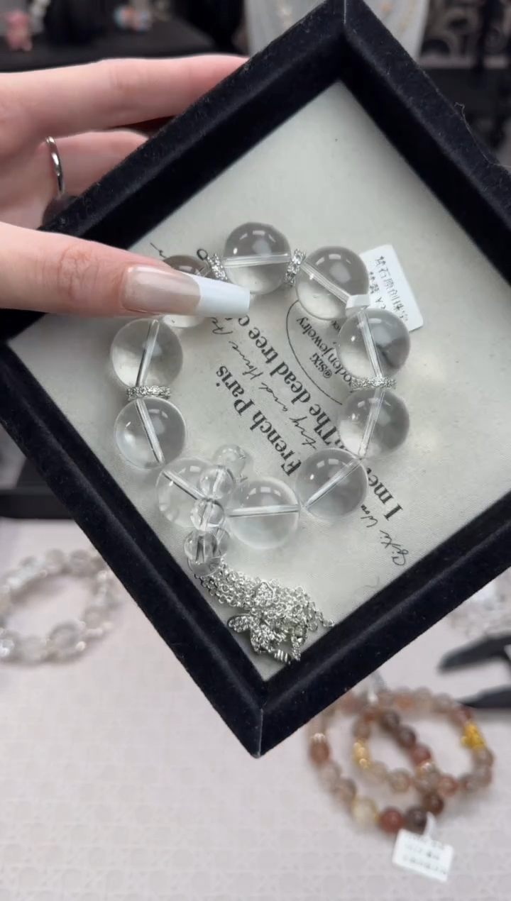 水晶手链未镶嵌天然水晶 多样性发货