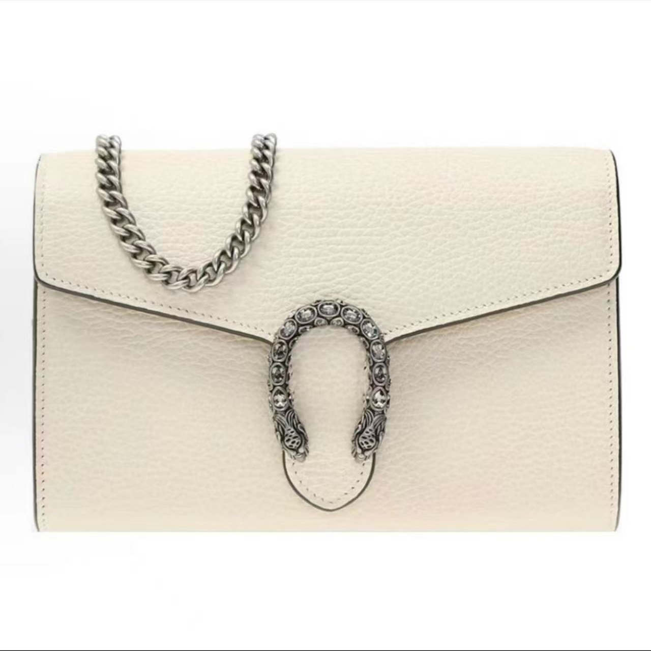 99新 GUCCI/古驰 玺越奢品 Gucci酒神白色woc THFP151