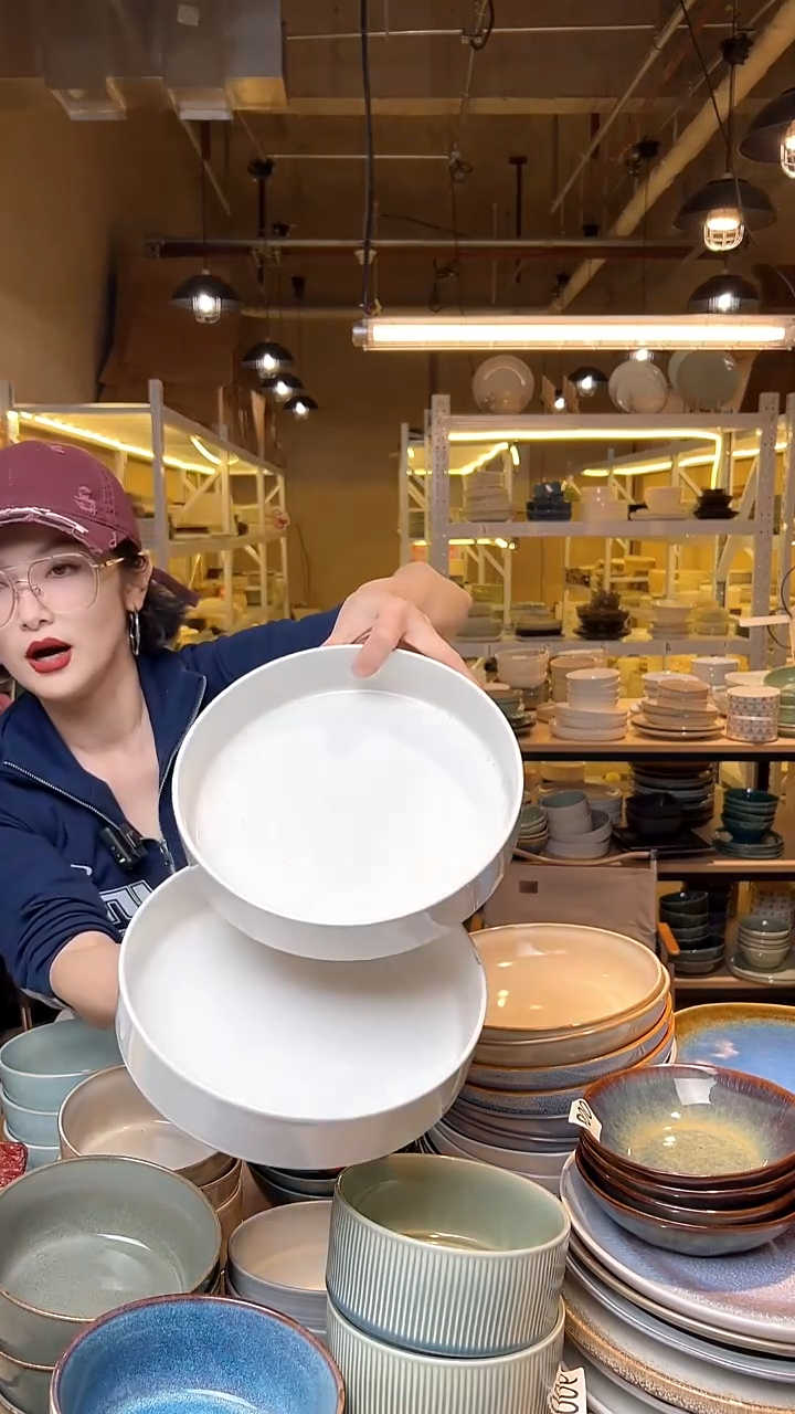 瓷121外贸尾货高温釉下彩陶瓷餐具默认微瑕