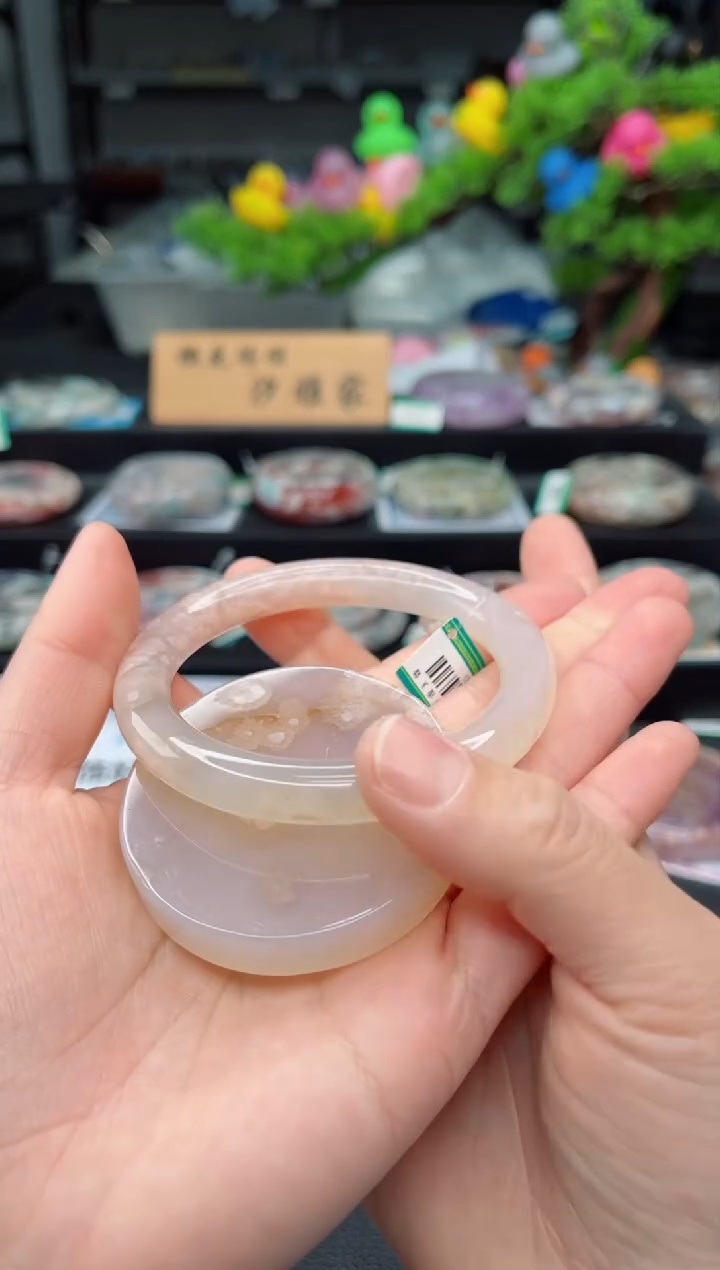 【闪购商品】石英质玉未镶嵌手镯59圈口（赠品镯心）3751533