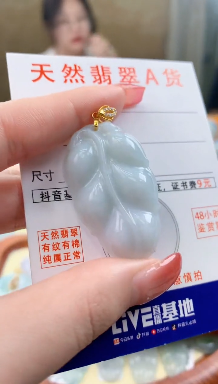 颈饰未镶嵌翡翠天然A货翡翠挂件