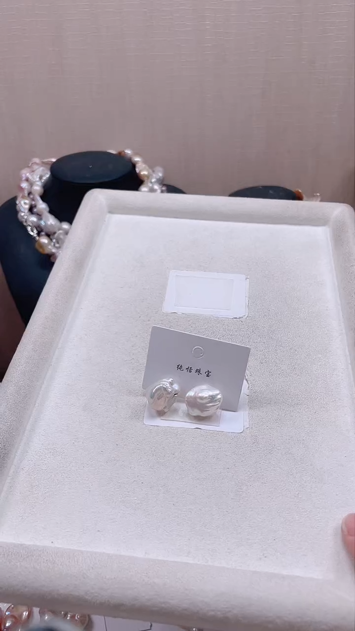 未镶嵌耳饰淡水珍珠【纯恬饰品】
