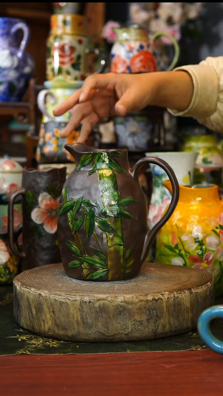 陶瓷80景德镇手工高温釉下彩