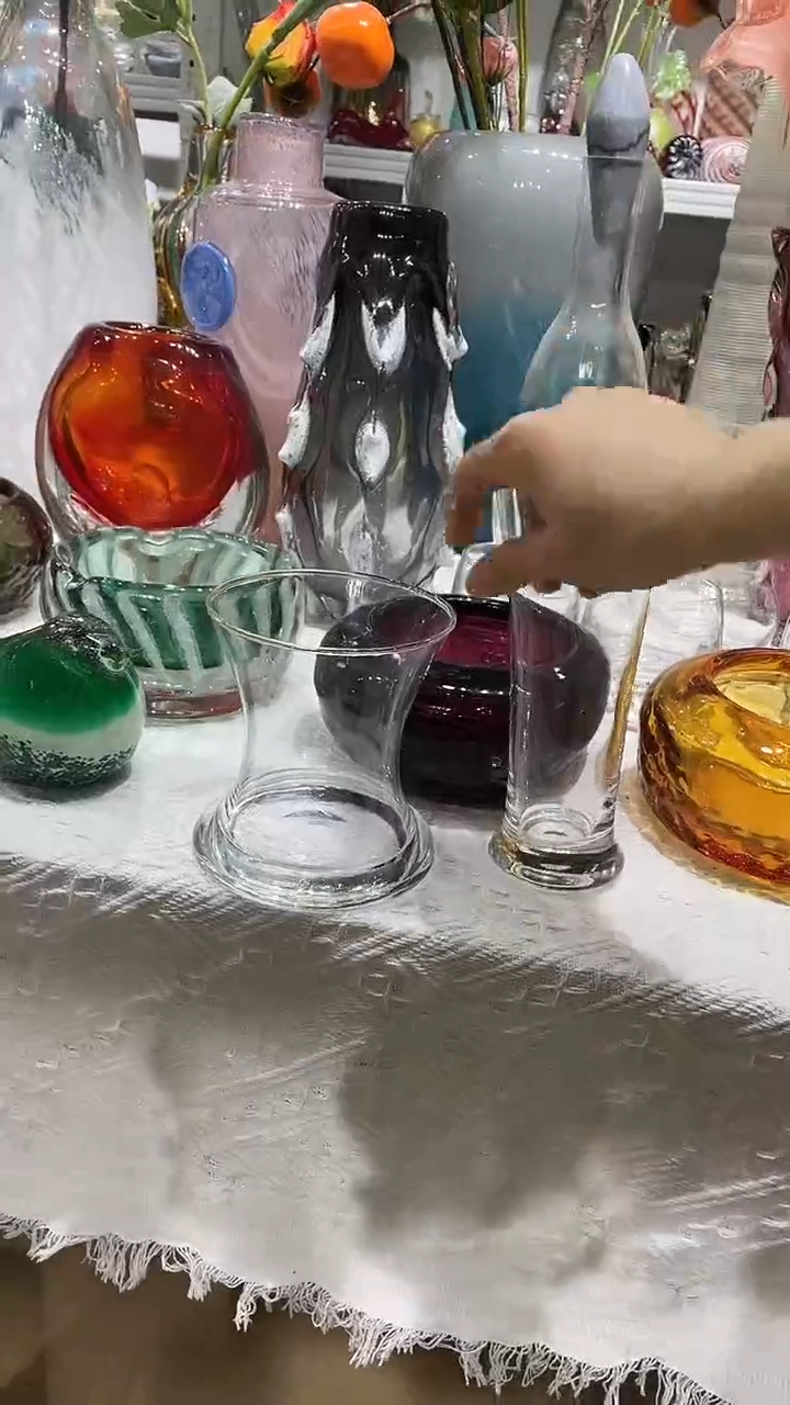 【闪购商品】水晶玻璃2只不同高度水杯