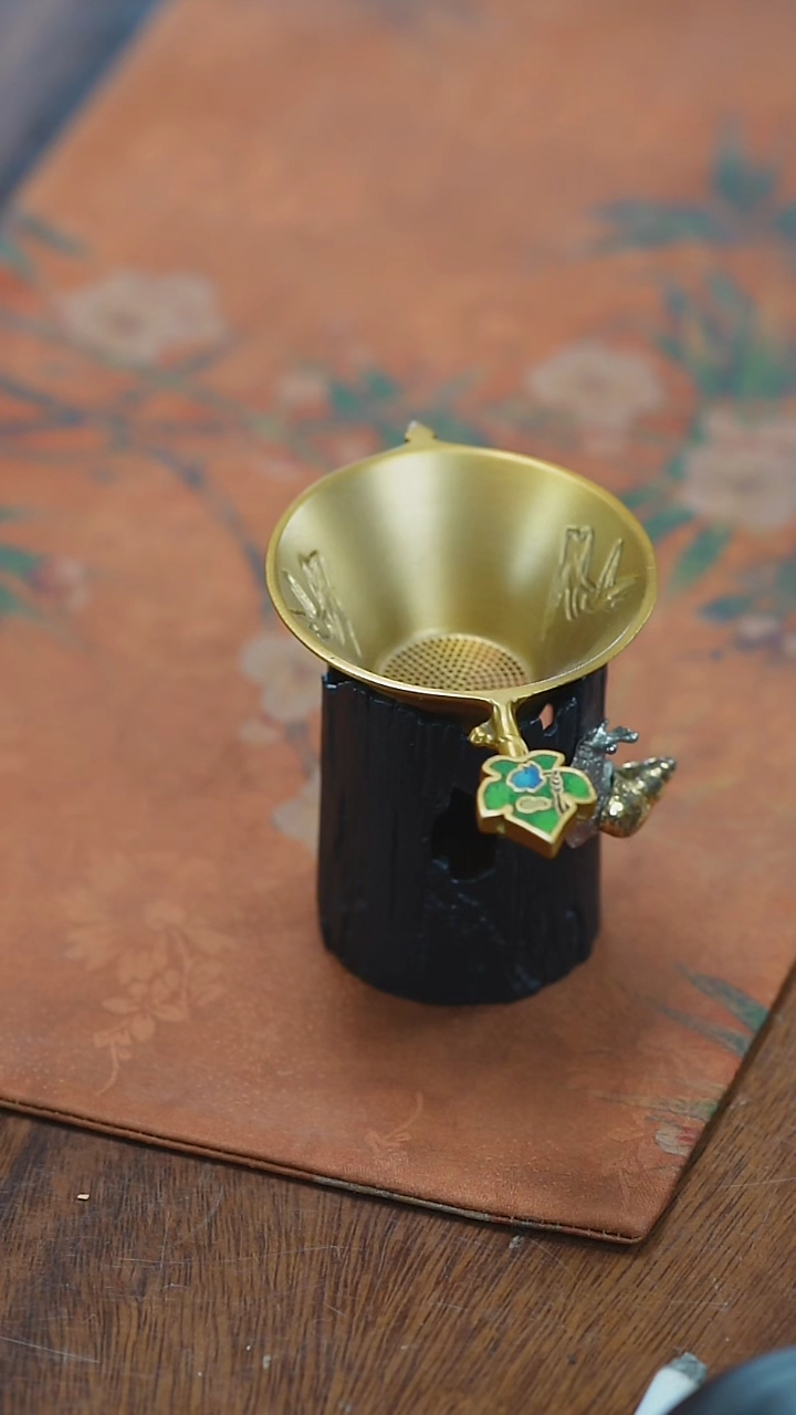 【闪购商品】黄铜茶漏双飞燕一套......