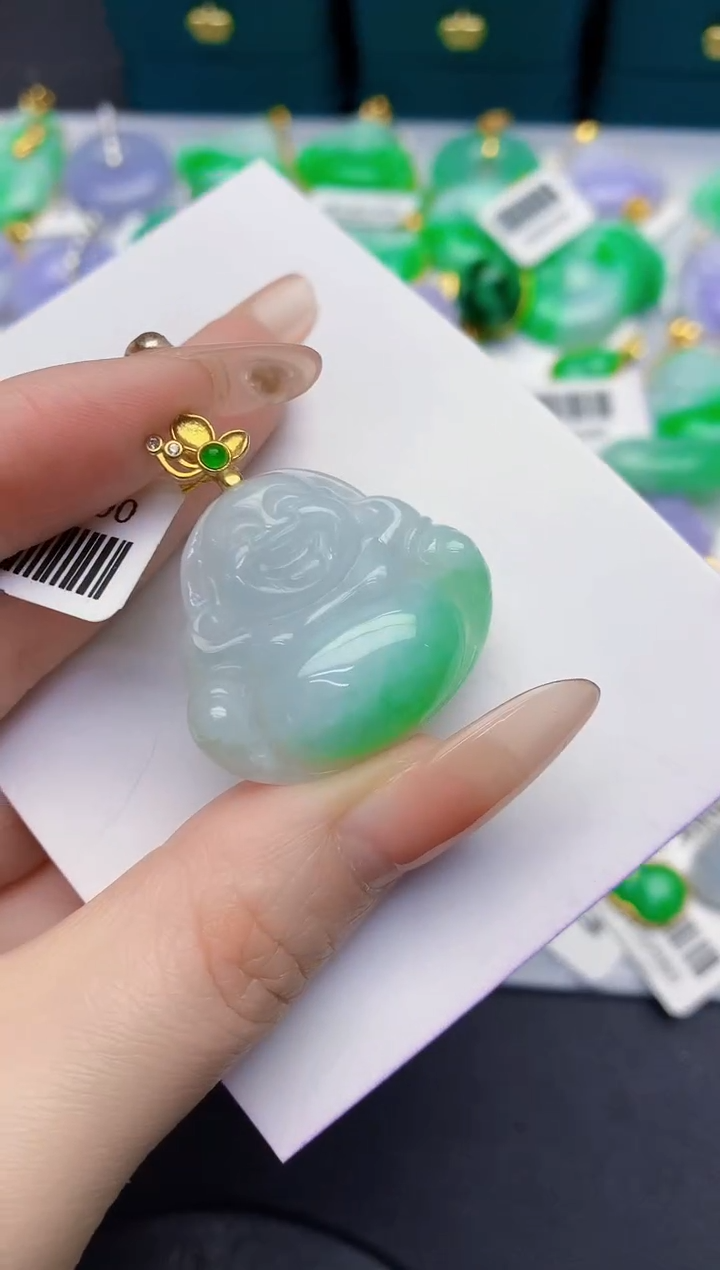 颈饰未镶嵌翡翠缅甸天然翡翠A货