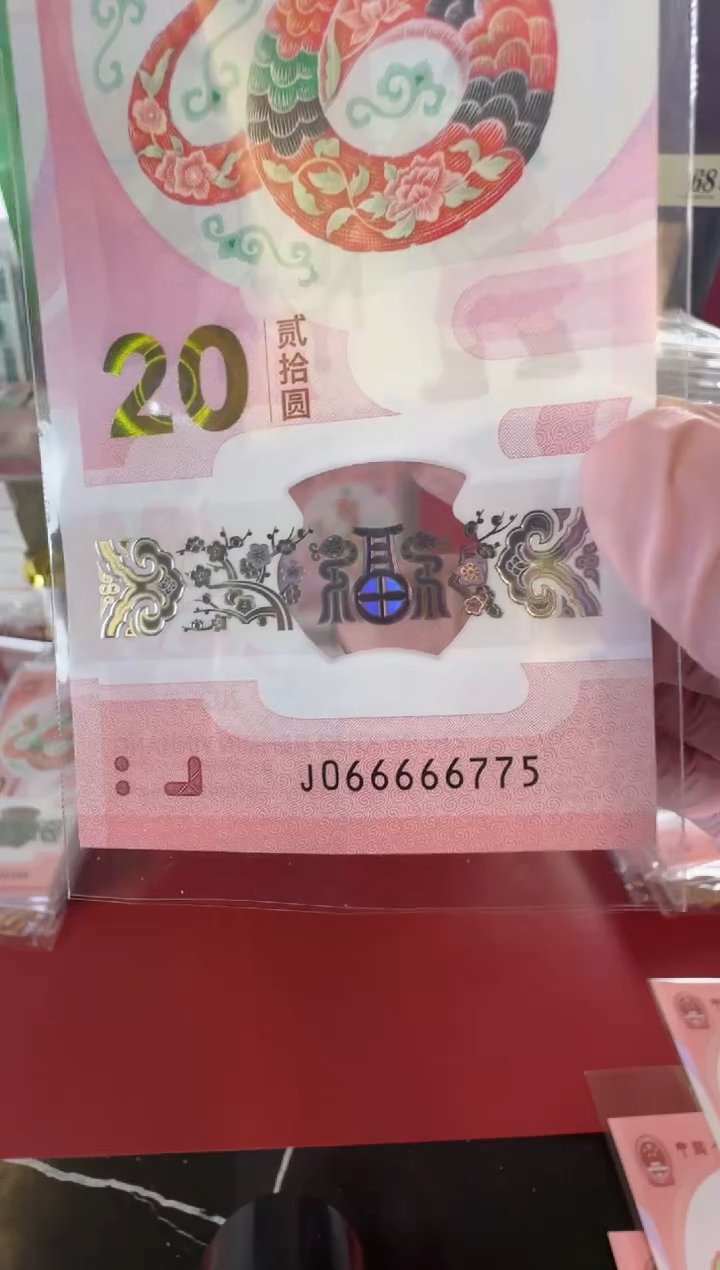 【闪购商品】塑料25蛇钞066666775单张裸