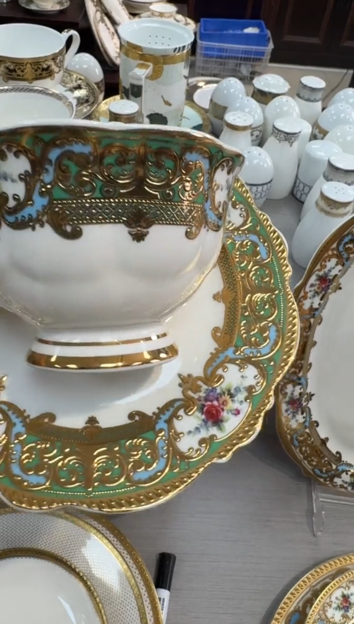 【闪购商品】瓷片2杯2碟  福利价  福利价