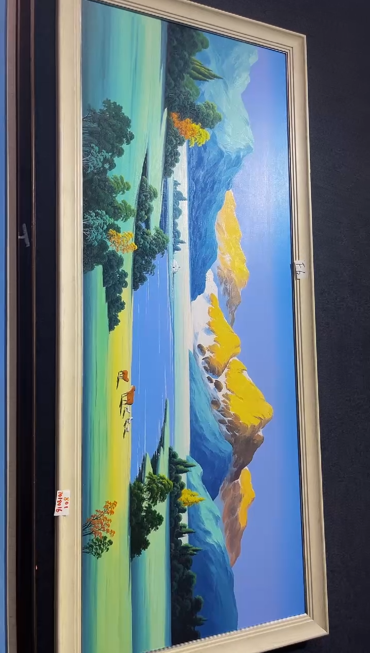 【闪购商品】油画95号 70*180 山水-手绘油画