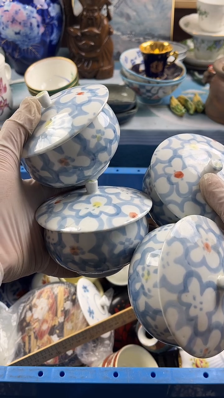 瓷片英歌瓷器满28包邮