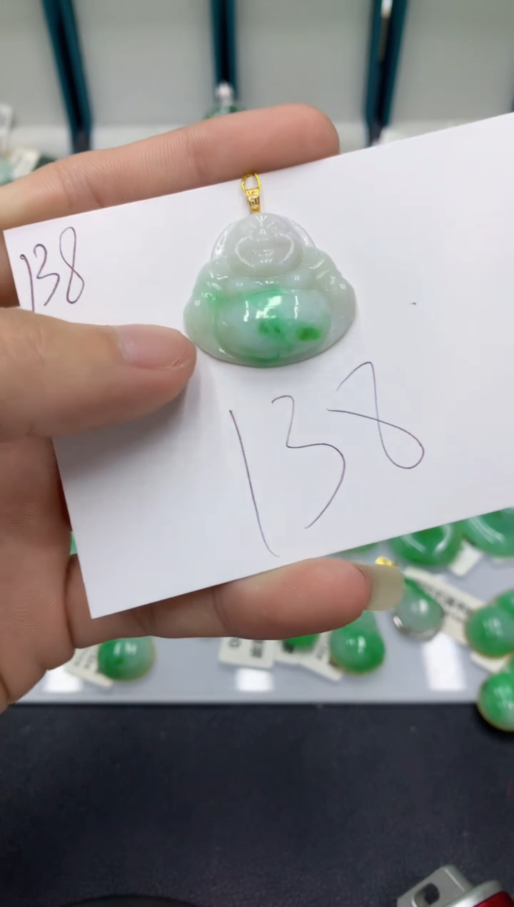 【闪购商品】翡翠颈饰18K金镶嵌翡翠