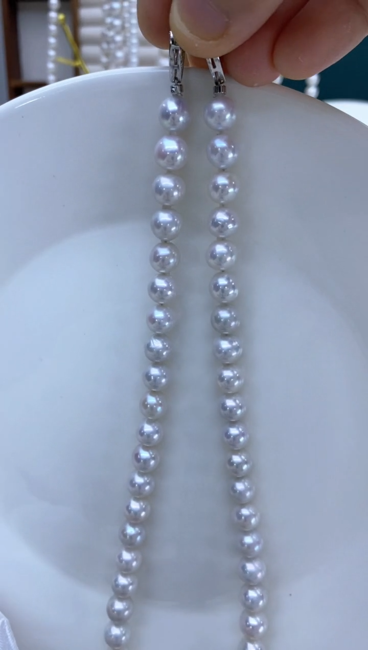 【闪购商品】淡水珍珠项链银S925镶嵌9