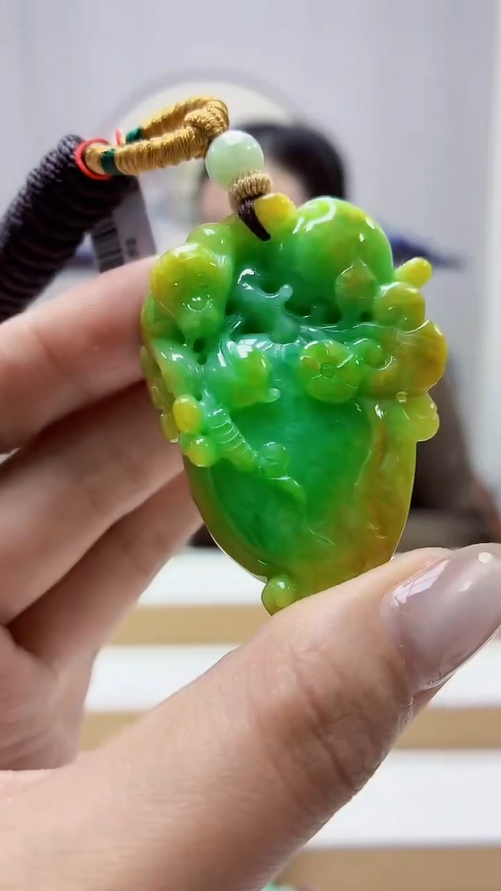 未镶嵌定制翡翠4852MM-毛货挂件72