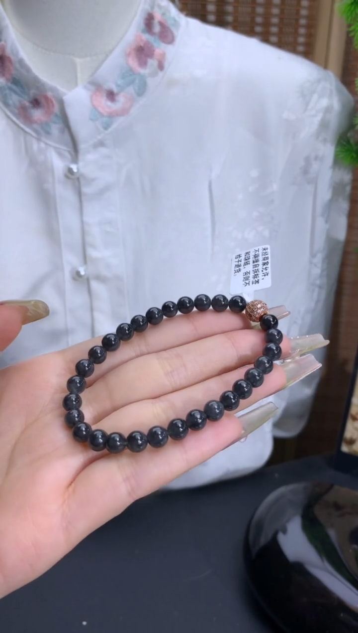 【闪购商品】翡翠手链未镶嵌卡6mm
