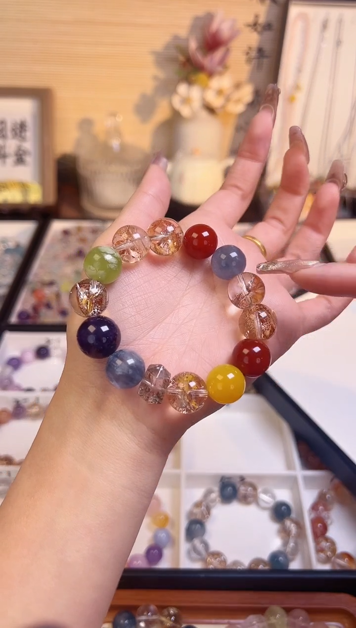 未镶嵌手链水晶青花瓷