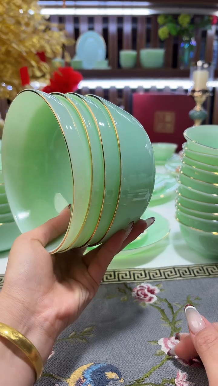 玉瓷5.5英寸饭碗4个