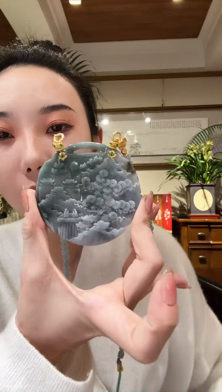 【闪购商品】翡翠颈饰未镶嵌国风