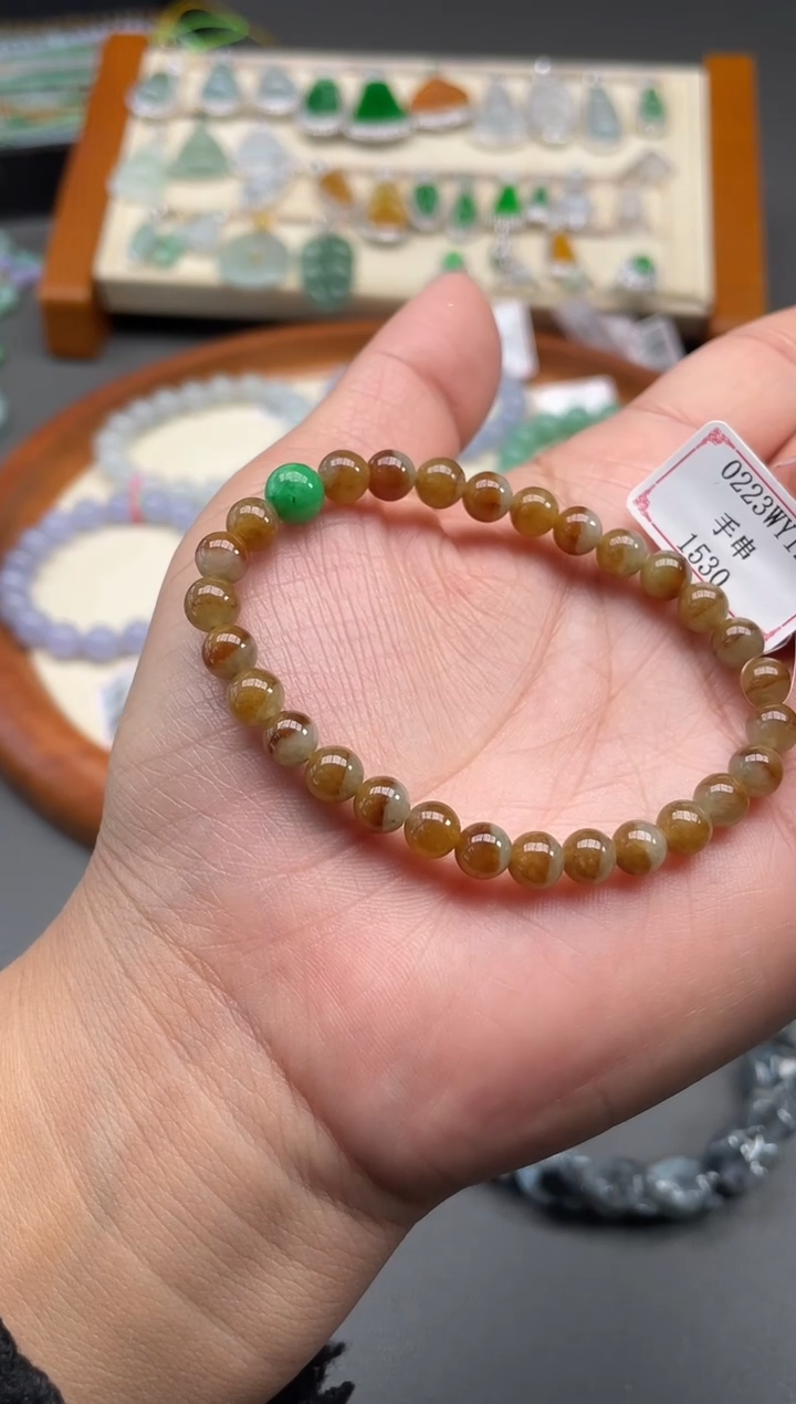 【闪购商品】翡翠手串未镶嵌0223WY12