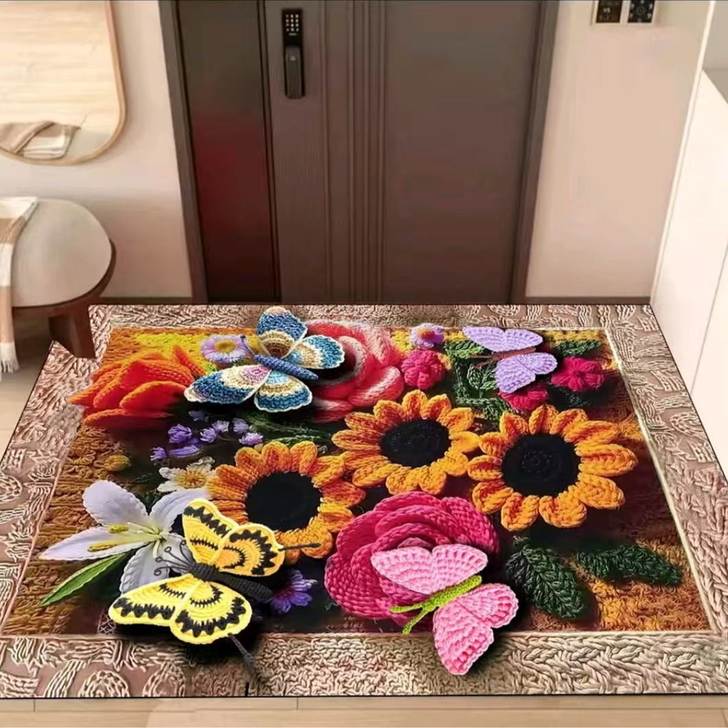 【一举夺魁】吸水防滑脚垫花色卫生间玄关垫通用脚垫