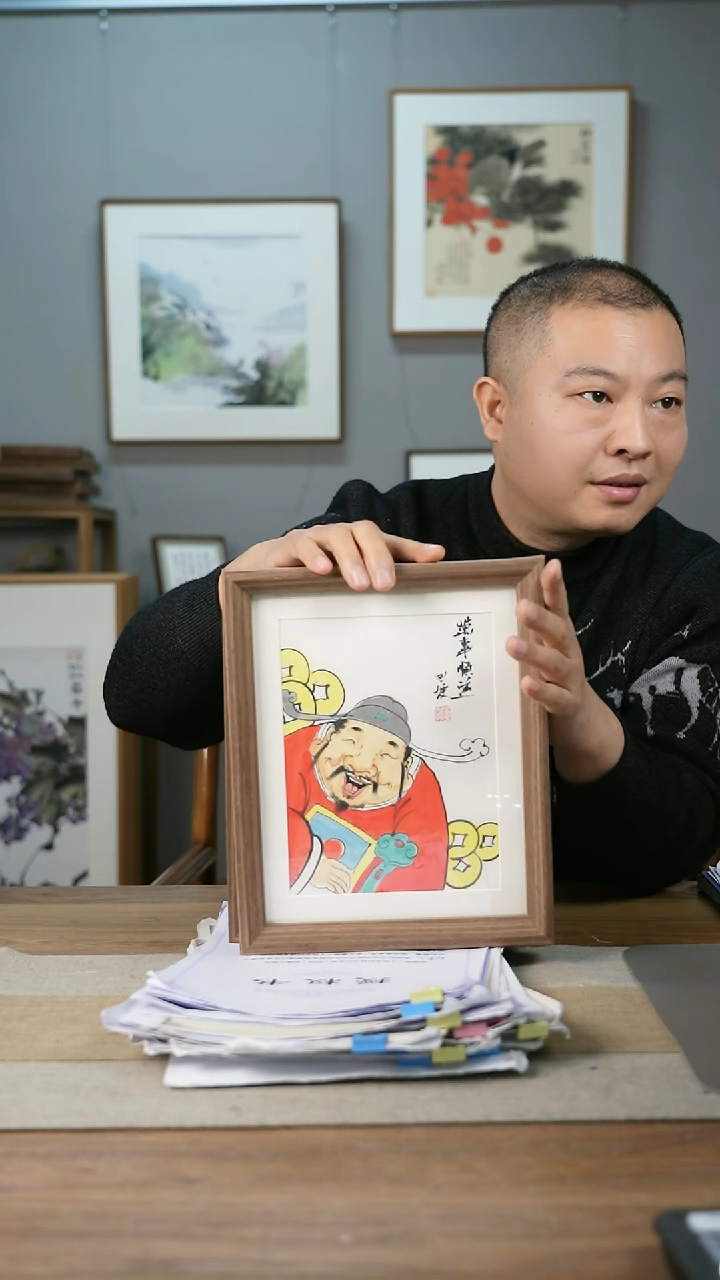 【闪购商品】书法协会会员老师带框作品-万事