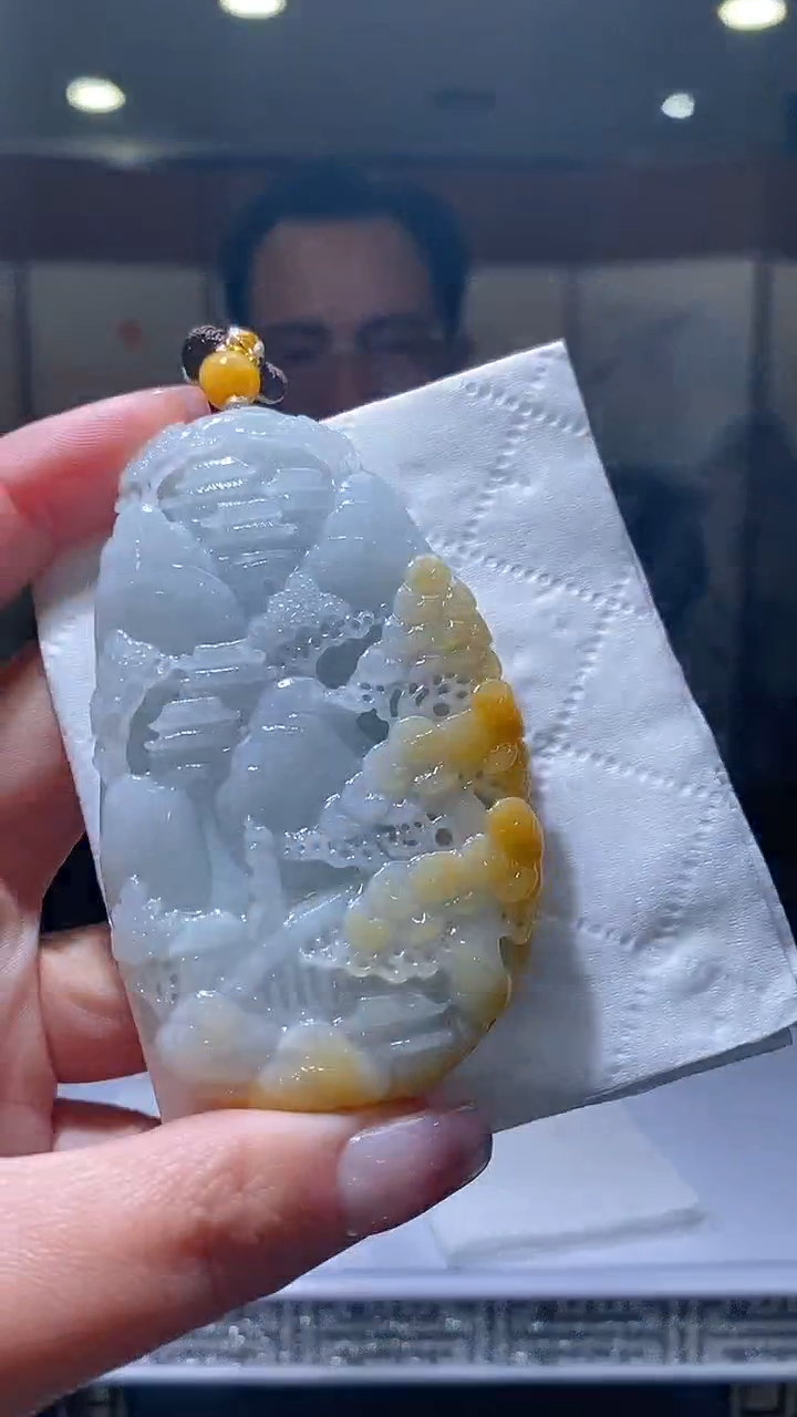 【闪购商品】定制翡翠未镶嵌38/0209/W/山水