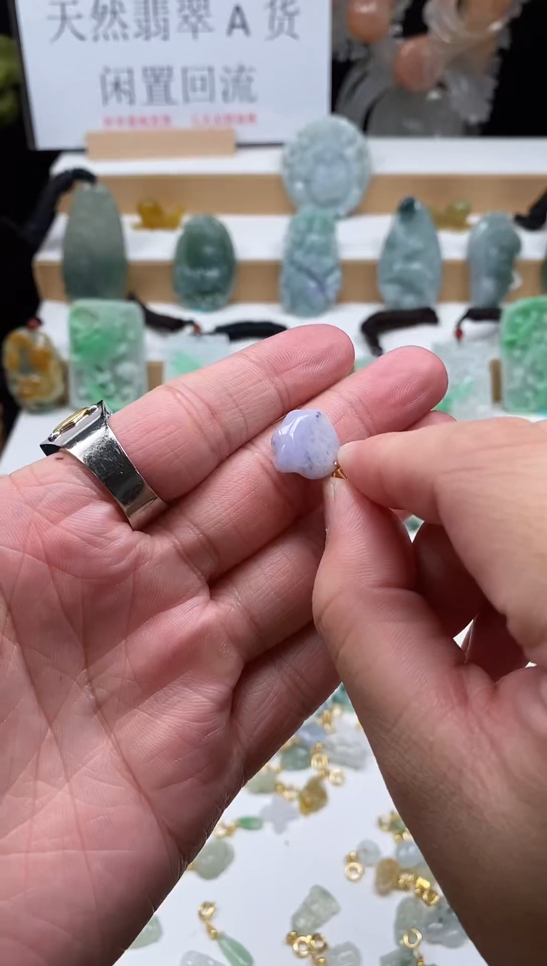 【闪购商品】翡翠颈饰未镶嵌145猫抓吊坠